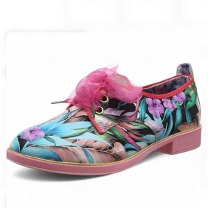 Irregular Choice Dreamy Floral Loafers Sz.  40